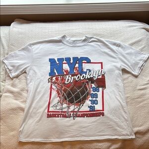 NYC Brooklyn Graphic Tee - White